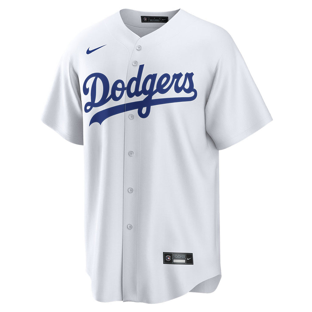 Men's Los Angeles Dodgers Dustin May Cool Base Replica Home Jersey - White